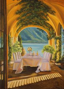 Dining on Lake Como, Italy